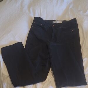 Ayr Black Straight Leg Jeans